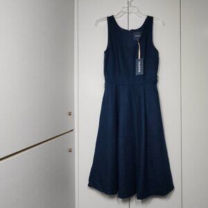 Modcloth Sleeveless Fit and Flare Dress Women's Size 6 Blue